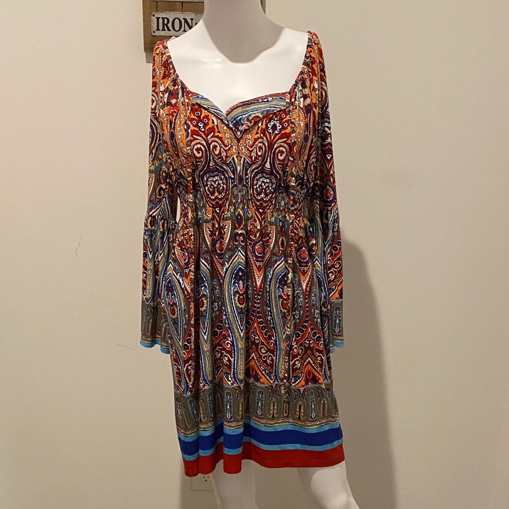 Boston Proper Multicolor Paisley Dress